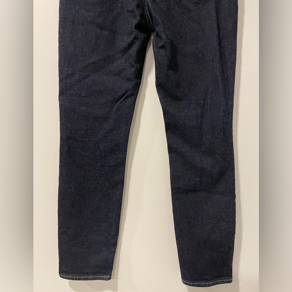 Aritzia Denim Forum Dark Blue Mid-Rise Ankle Jeans EUC - Picture 4 of 9